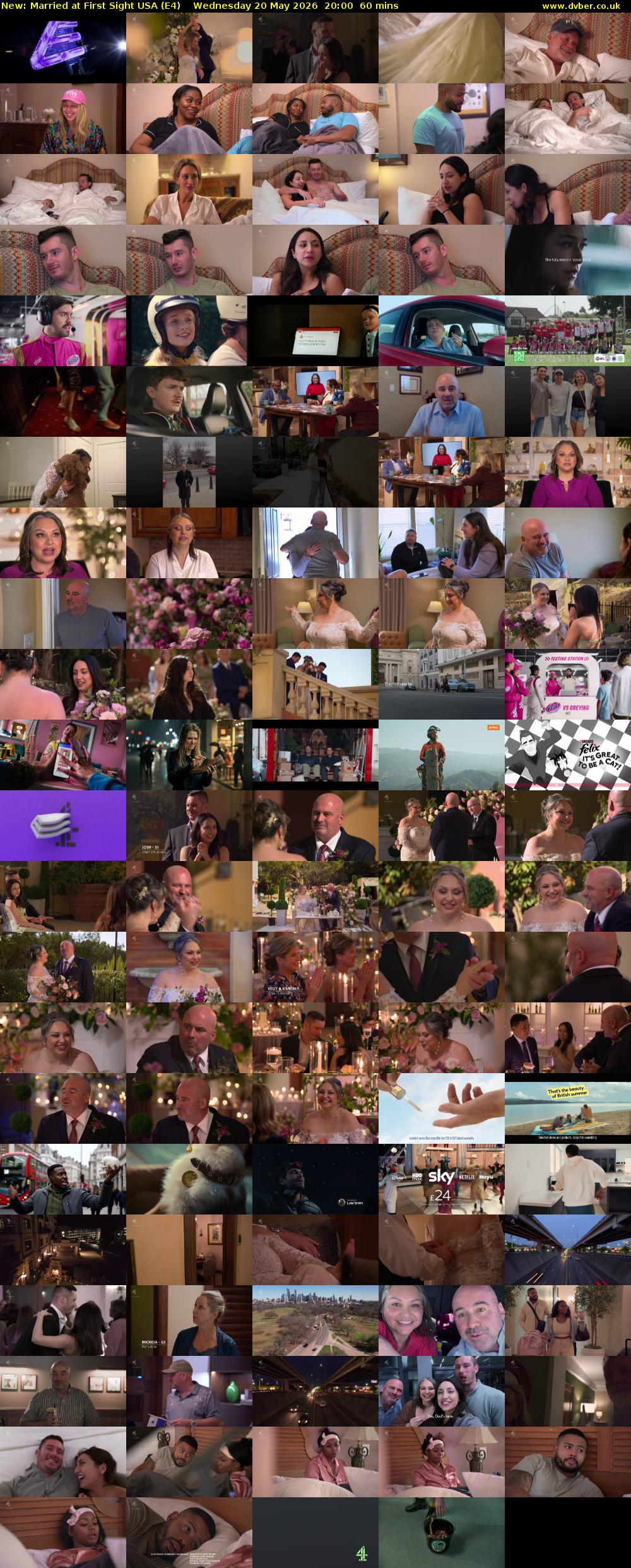 Married at First Sight USA (E4) Wednesday 20 May 2026 20:00 - 21:00