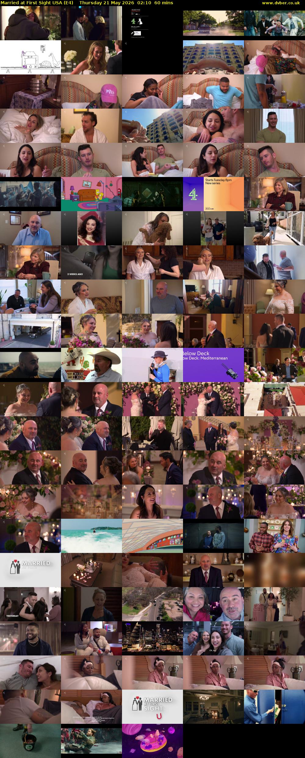 Married at First Sight USA (E4) Thursday 21 May 2026 02:10 - 03:10
