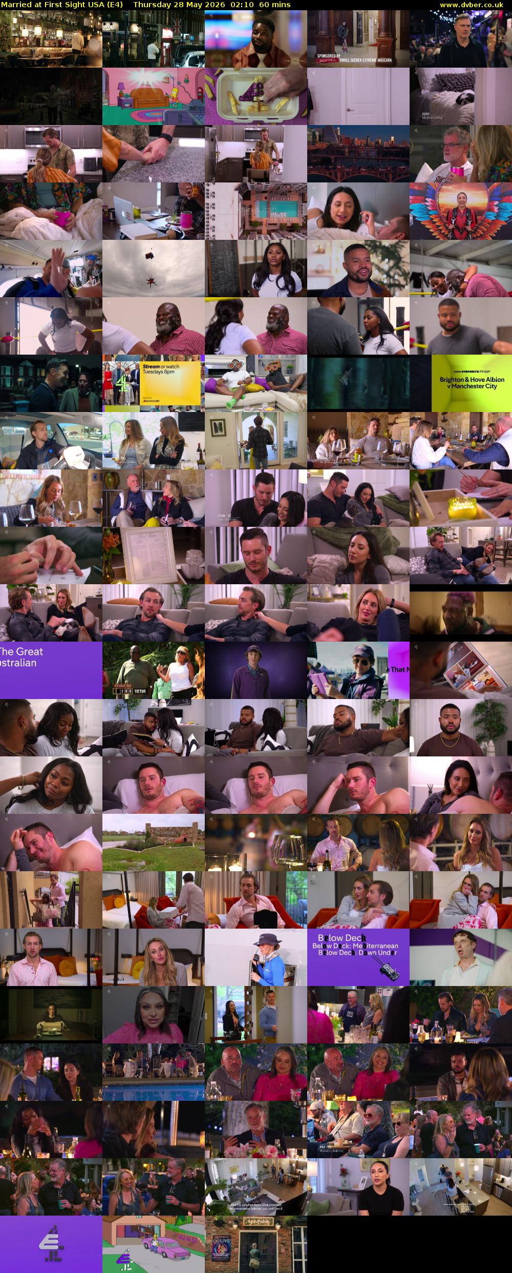 Married at First Sight USA (E4) Thursday 28 May 2026 02:10 - 03:10