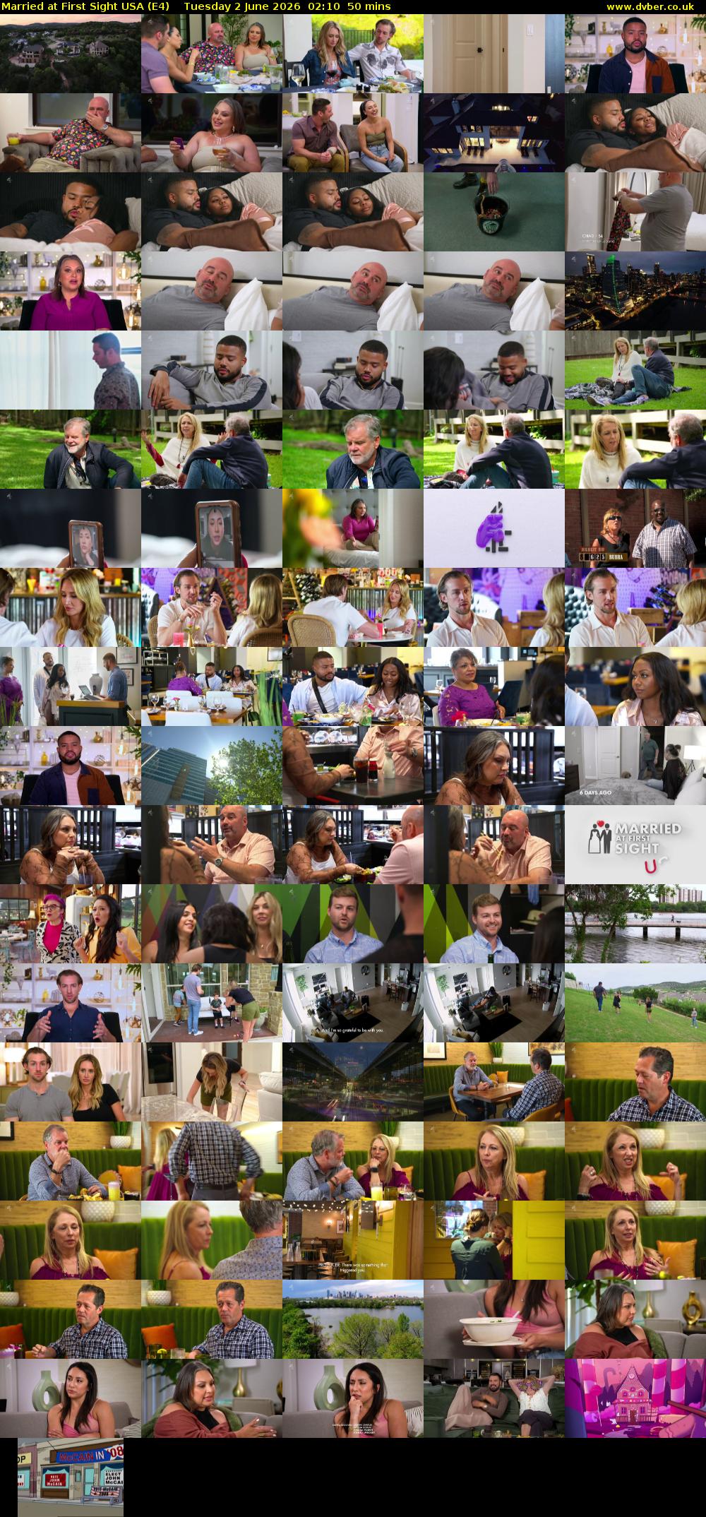 Married at First Sight USA (E4) Tuesday 2 June 2026 02:10 - 03:00