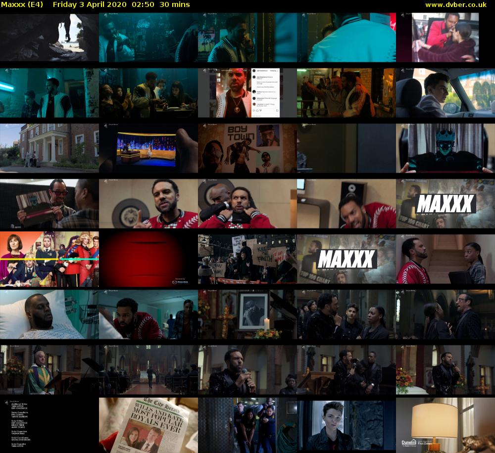 Maxxx (E4) Friday 3 April 2020 02:50 - 03:20