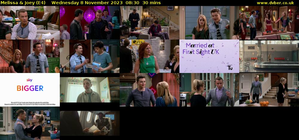 Melissa & Joey (E4) Wednesday 8 November 2023 08:30 - 09:00