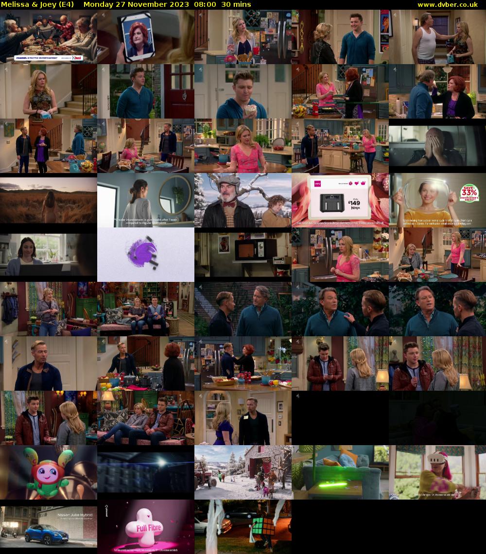 Melissa & Joey (E4) Monday 27 November 2023 08:00 - 08:30