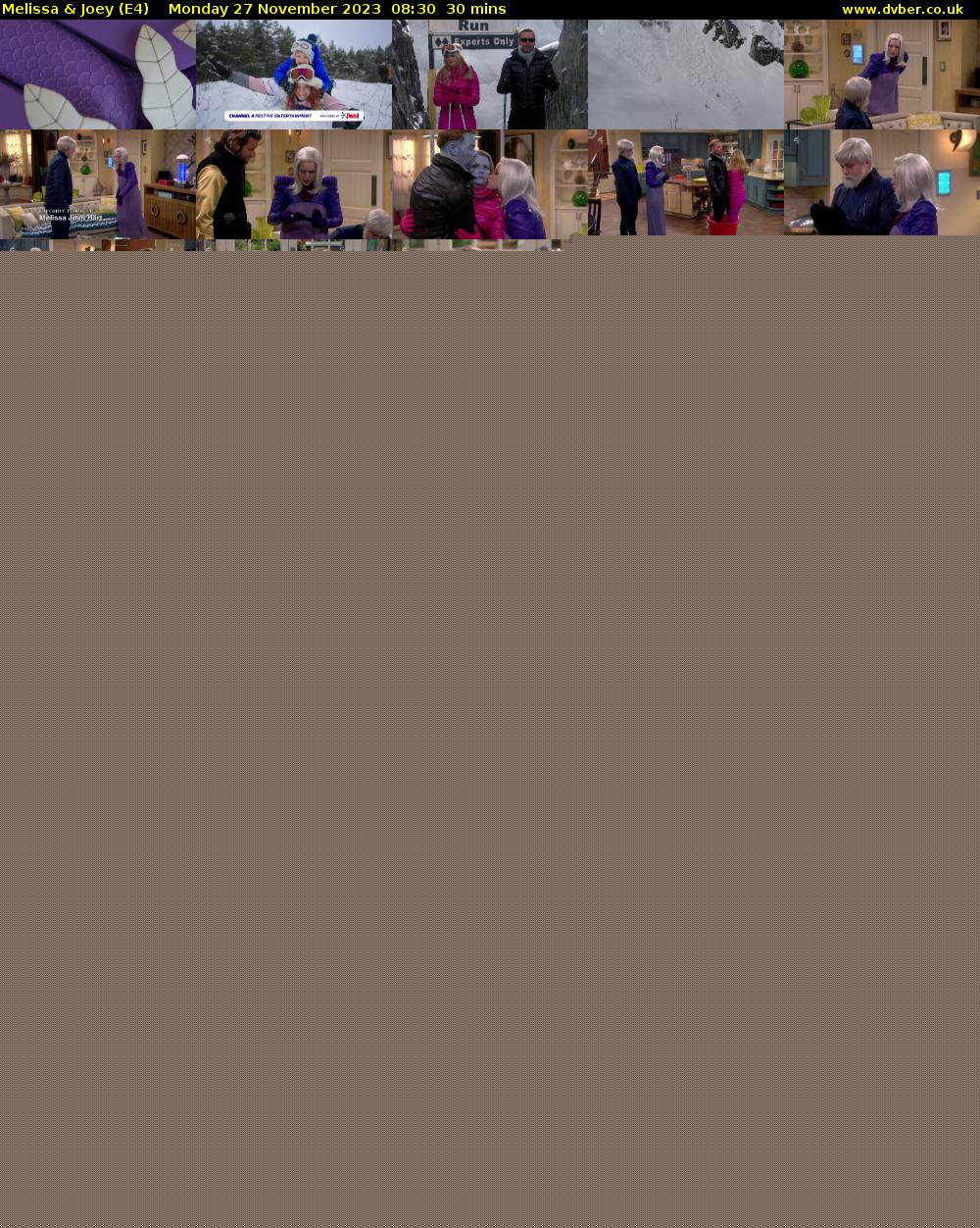 Melissa & Joey (E4) Monday 27 November 2023 08:30 - 09:00