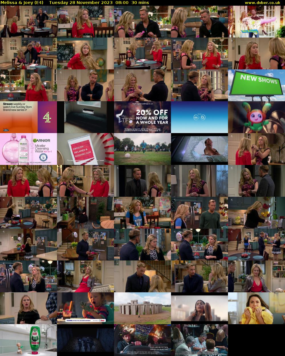 Melissa & Joey (E4) Tuesday 28 November 2023 08:00 - 08:30