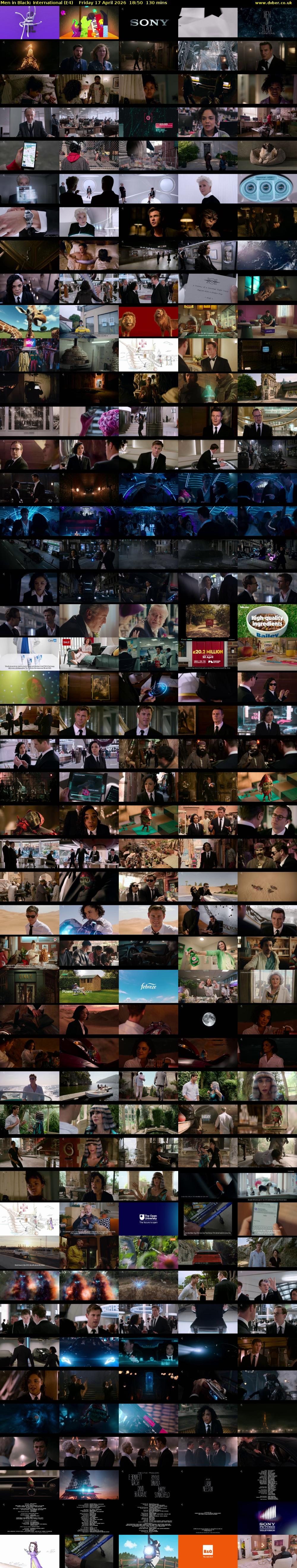 Men in Black: International (E4) Friday 17 April 2026 18:50 - 21:00