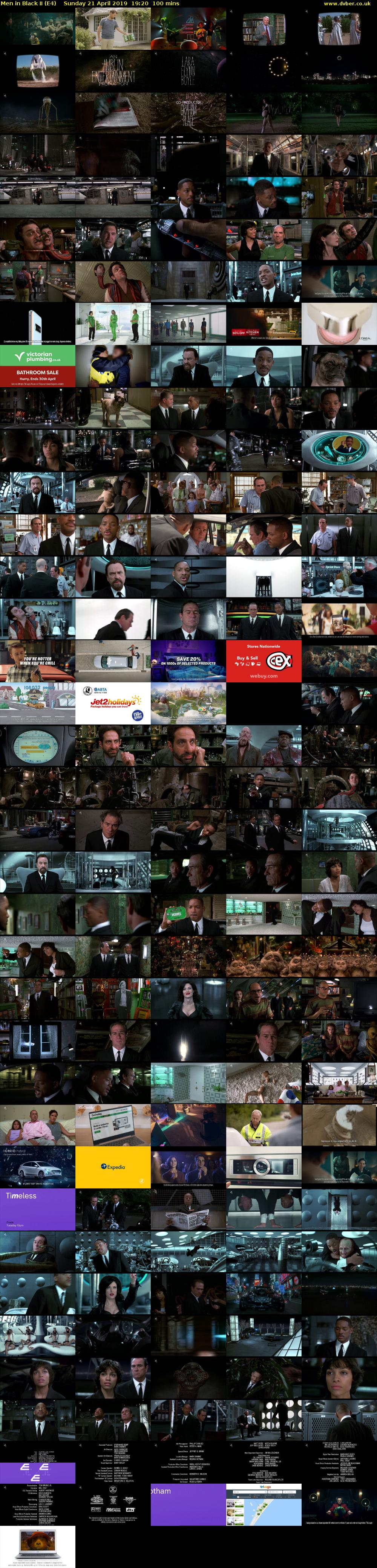 Men in Black II (E4) Sunday 21 April 2019 19:20 - 21:00
