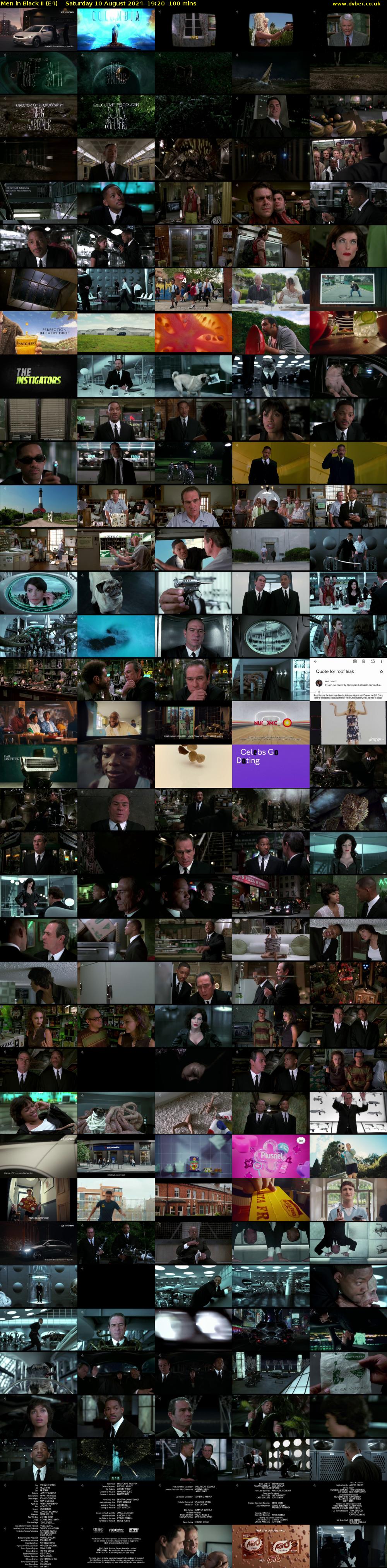 Men in Black II (E4) Saturday 10 August 2024 19:20 - 21:00