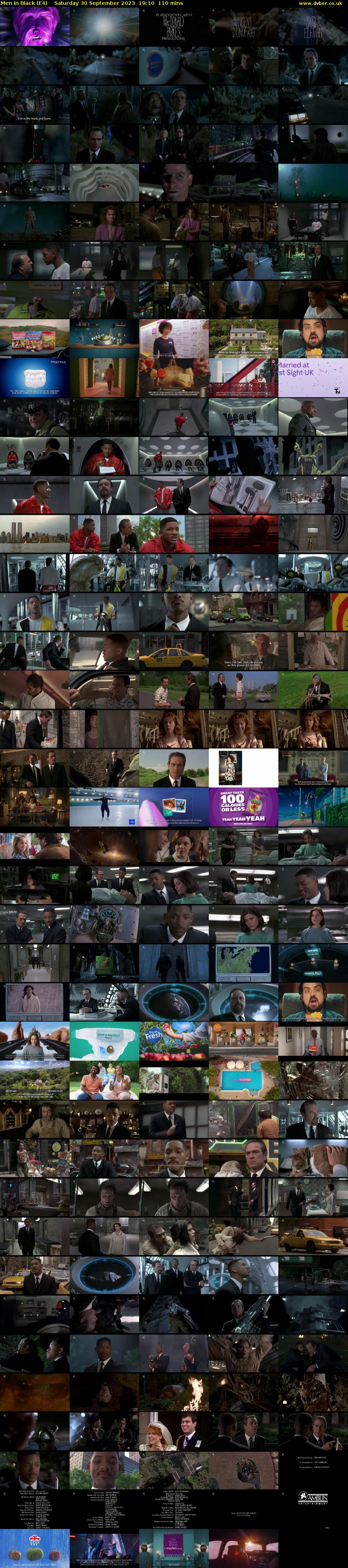 Men in Black (E4) Saturday 30 September 2023 19:10 - 21:00