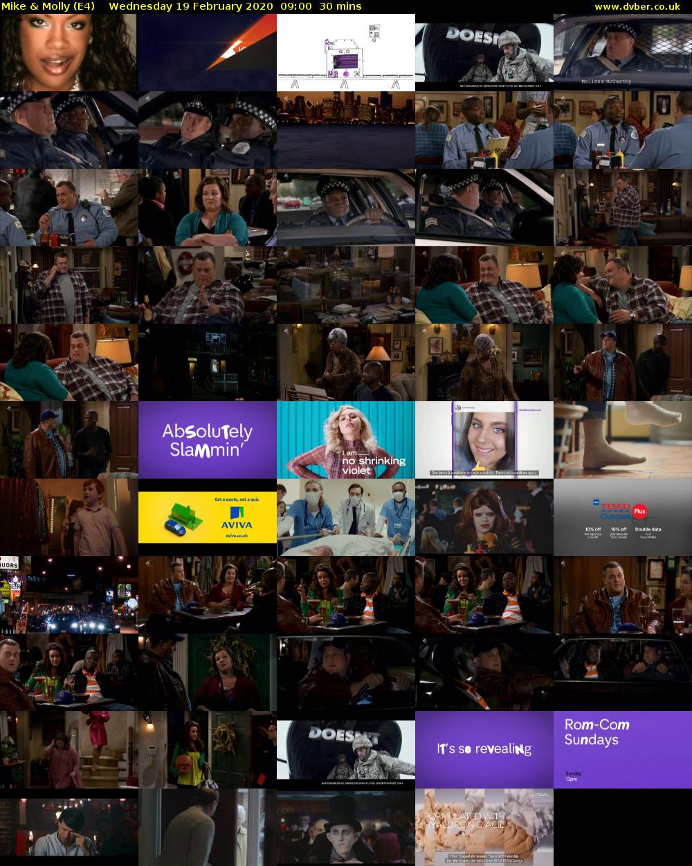 Mike & Molly (E4) Wednesday 19 February 2020 09:00 - 09:30