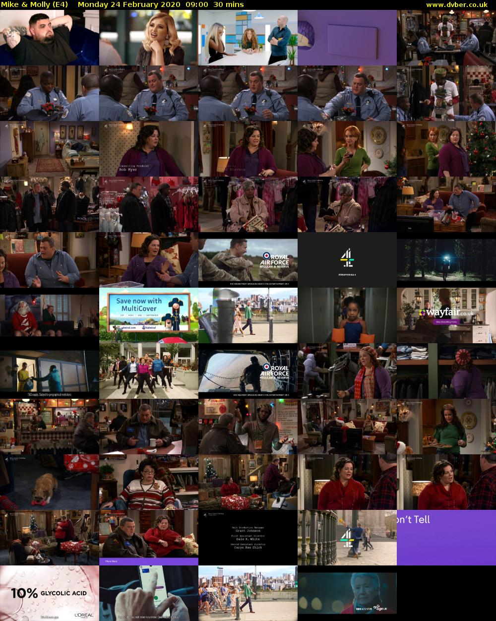 Mike & Molly (E4) Monday 24 February 2020 09:00 - 09:30