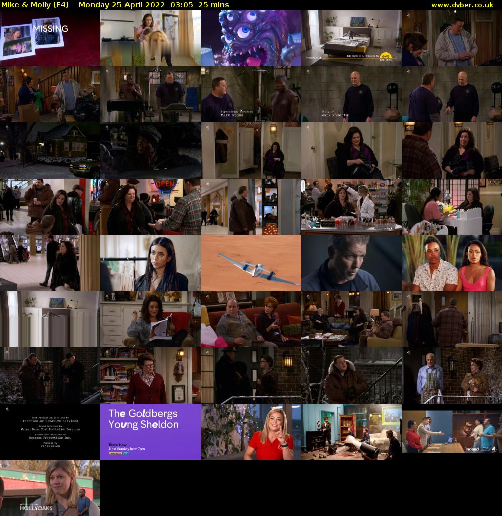 Mike & Molly (E4) Monday 25 April 2022 03:05 - 03:30