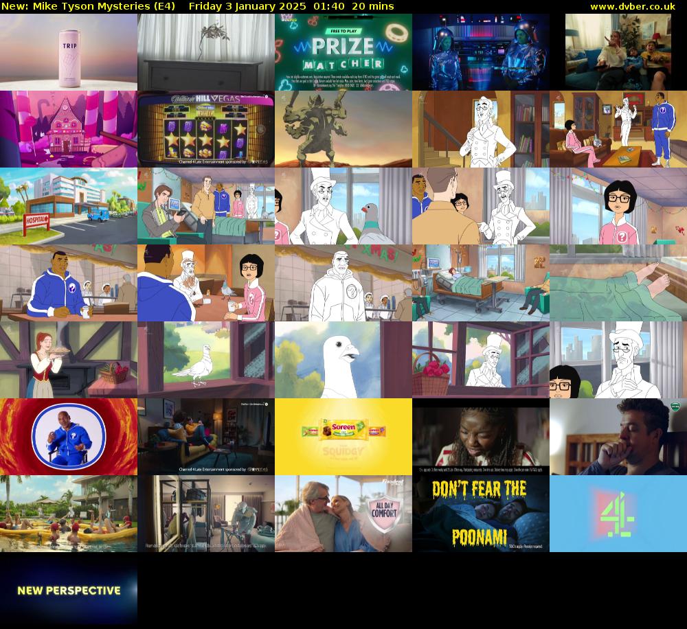 Mike Tyson Mysteries (E4) Friday 3 January 2025 01:40 - 02:00