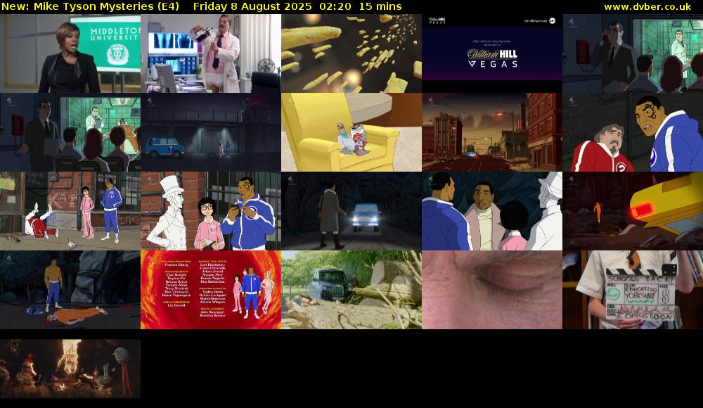 Mike Tyson Mysteries (E4) Friday 8 August 2025 02:20 - 02:35