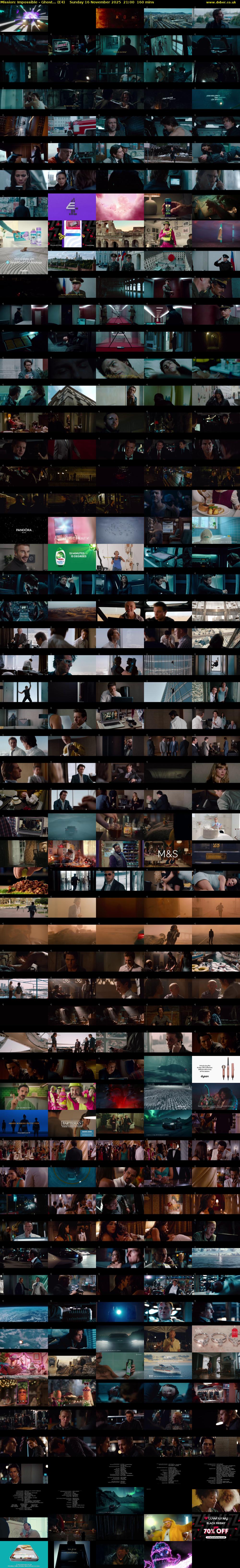 Mission: Impossible - Ghost... (E4) Sunday 16 November 2025 21:00 - 23:40