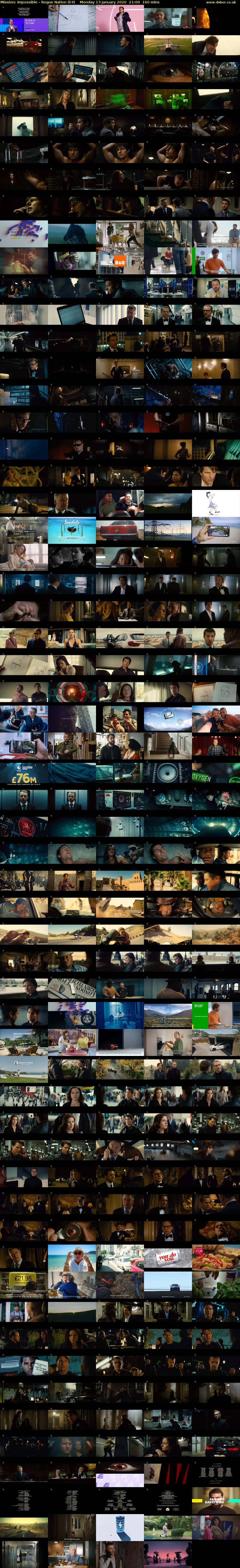 Mission: Impossible - Rogue Nation (E4) Monday 13 January 2020 21:00 - 23:40