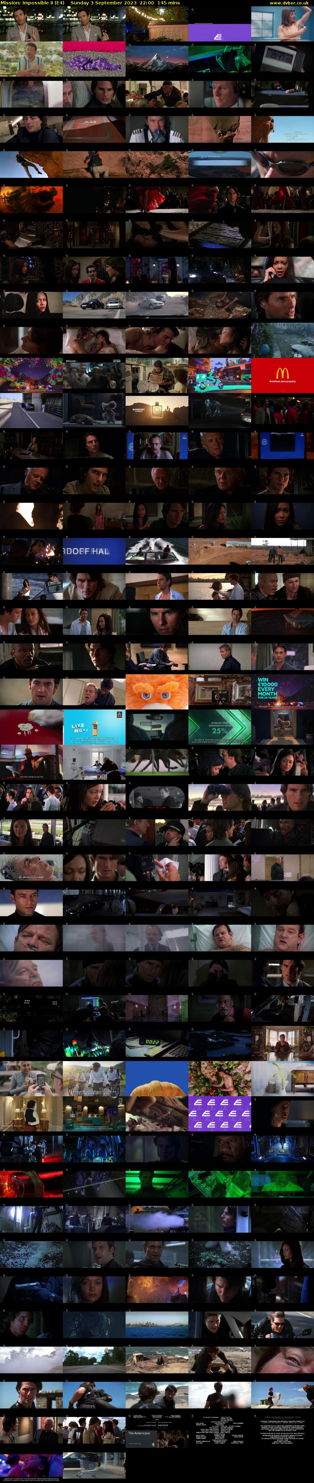 Mission: Impossible II (E4) Sunday 3 September 2023 22:00 - 00:25