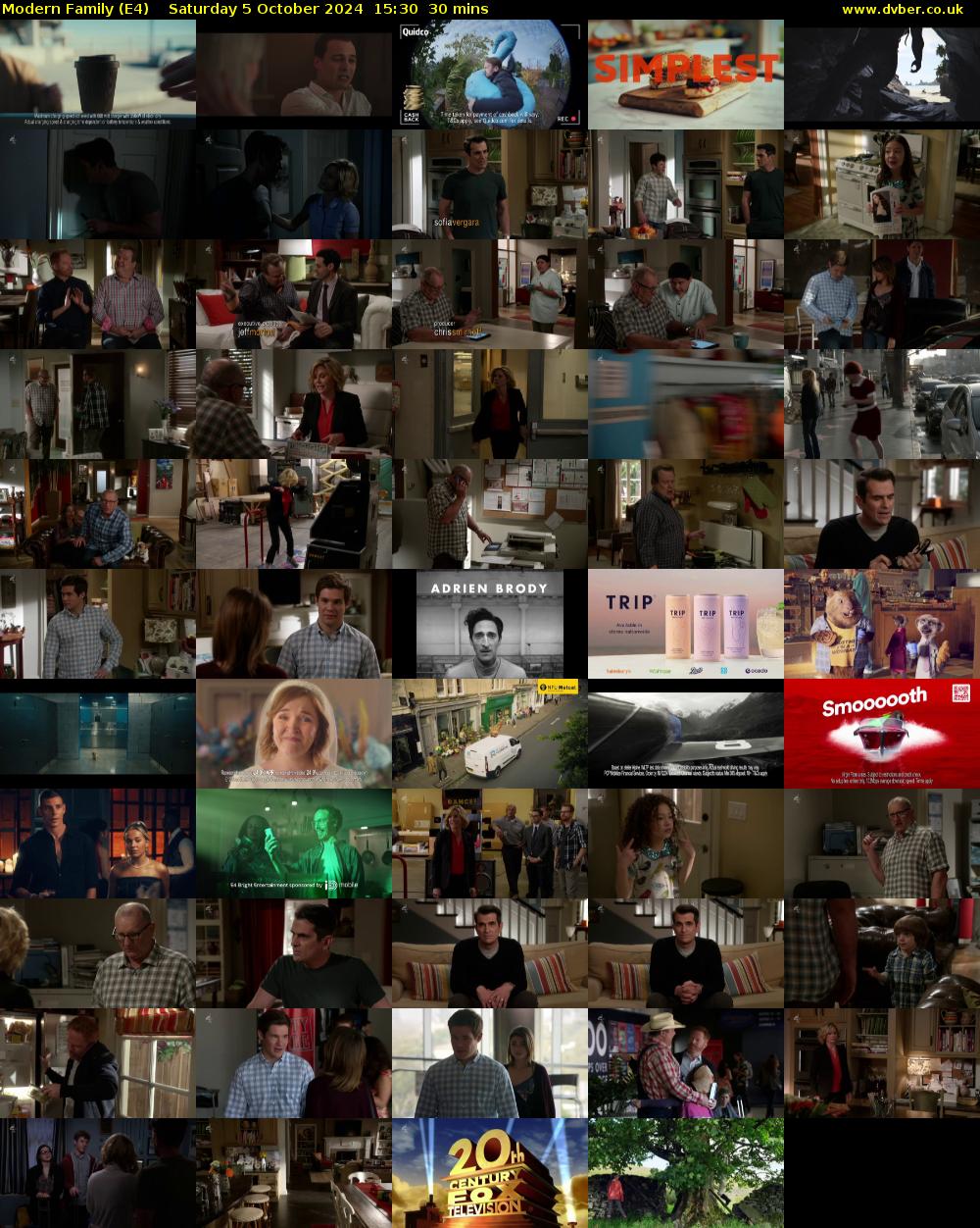 Modern Family (E4) Saturday 5 October 2024 15:30 - 16:00