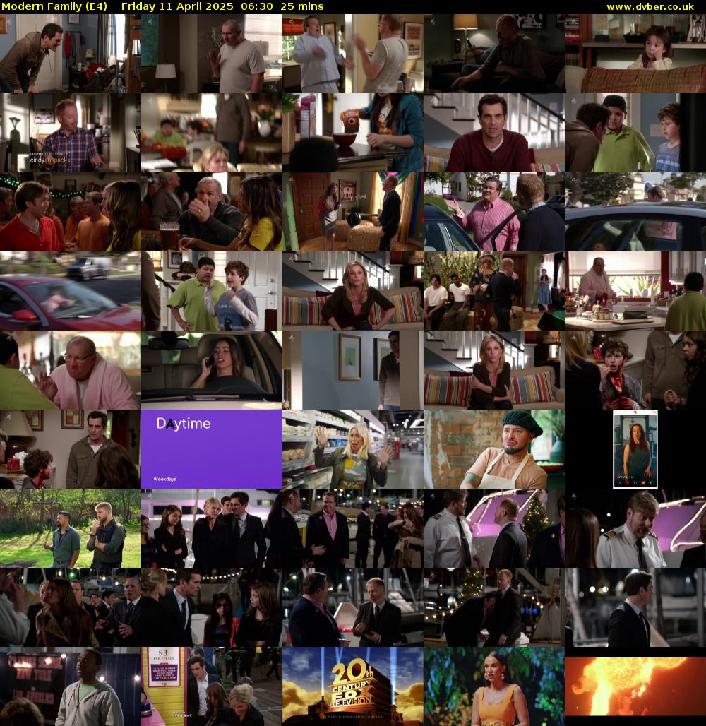 Modern Family (E4) Friday 11 April 2025 06:30 - 06:55