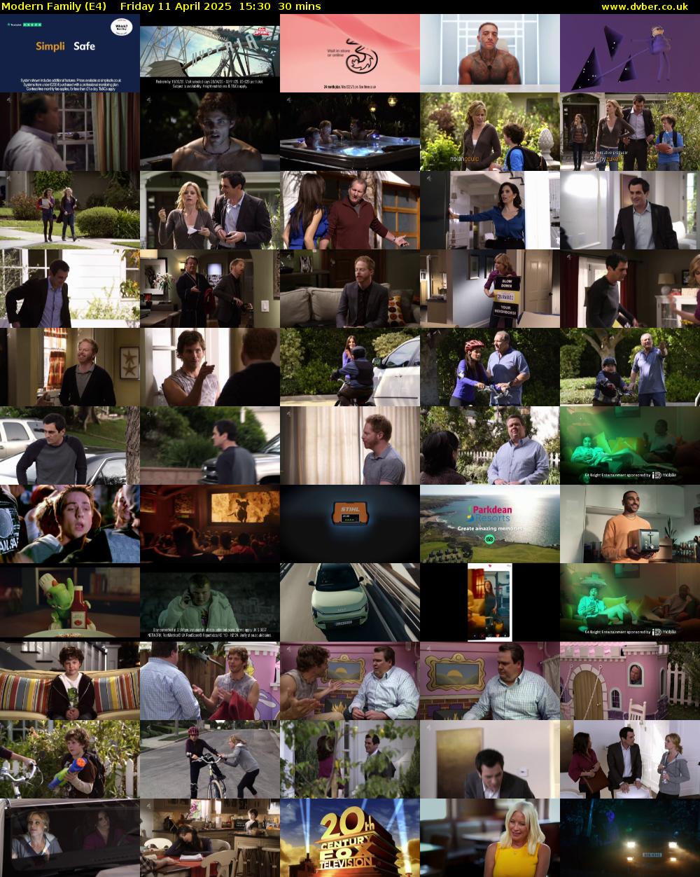Modern Family (E4) Friday 11 April 2025 15:30 - 16:00