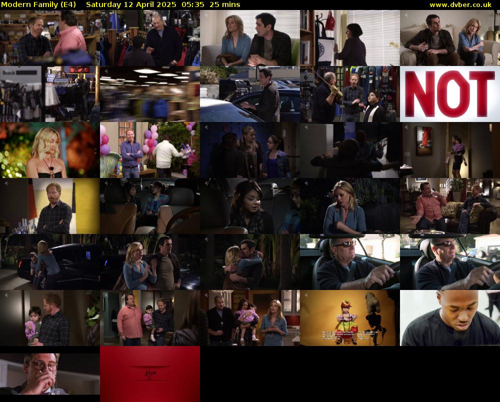 Modern Family (E4) Saturday 12 April 2025 05:35 - 06:00