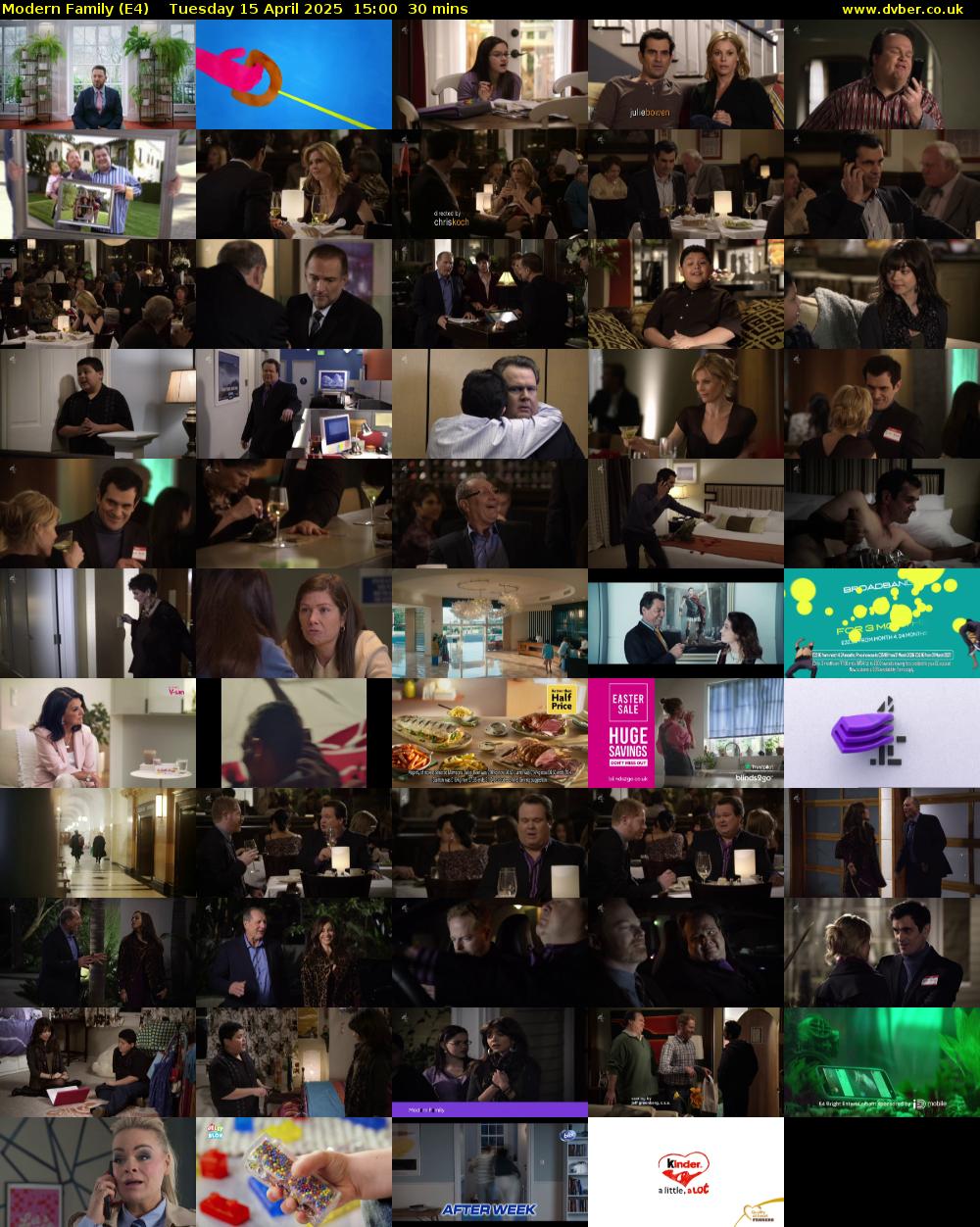 Modern Family (E4) Tuesday 15 April 2025 15:00 - 15:30