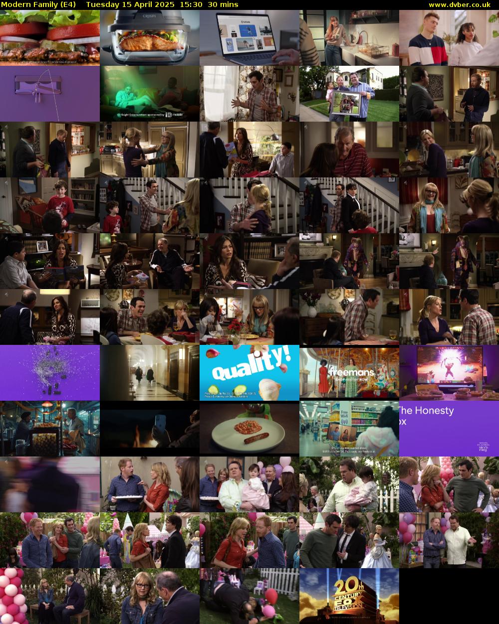 Modern Family (E4) Tuesday 15 April 2025 15:30 - 16:00
