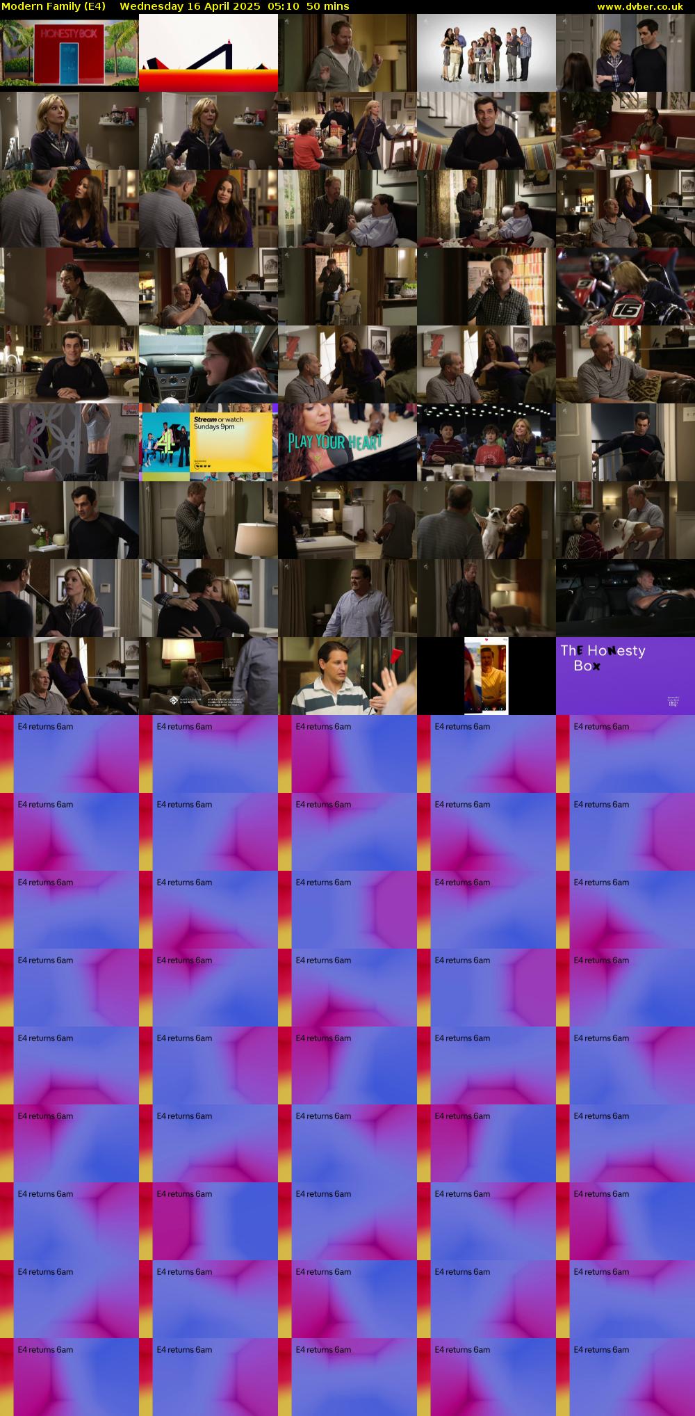 Modern Family (E4) Wednesday 16 April 2025 05:10 - 06:00