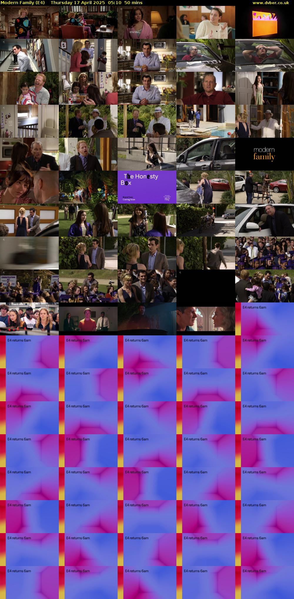 Modern Family (E4) Thursday 17 April 2025 05:10 - 06:00
