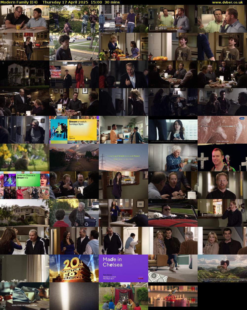 Modern Family (E4) Thursday 17 April 2025 15:00 - 15:30