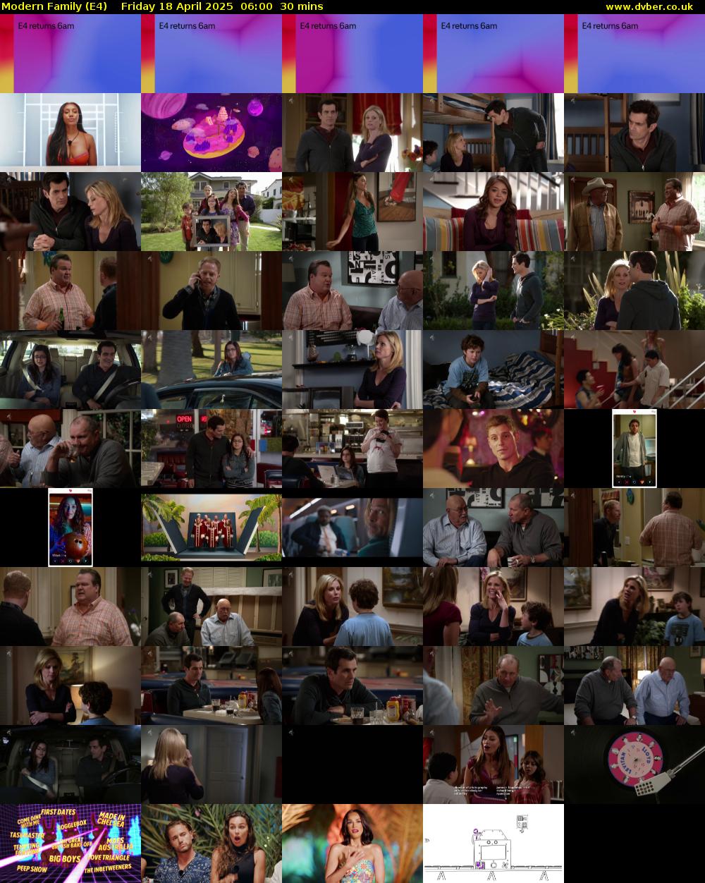 Modern Family (E4) Friday 18 April 2025 06:00 - 06:30