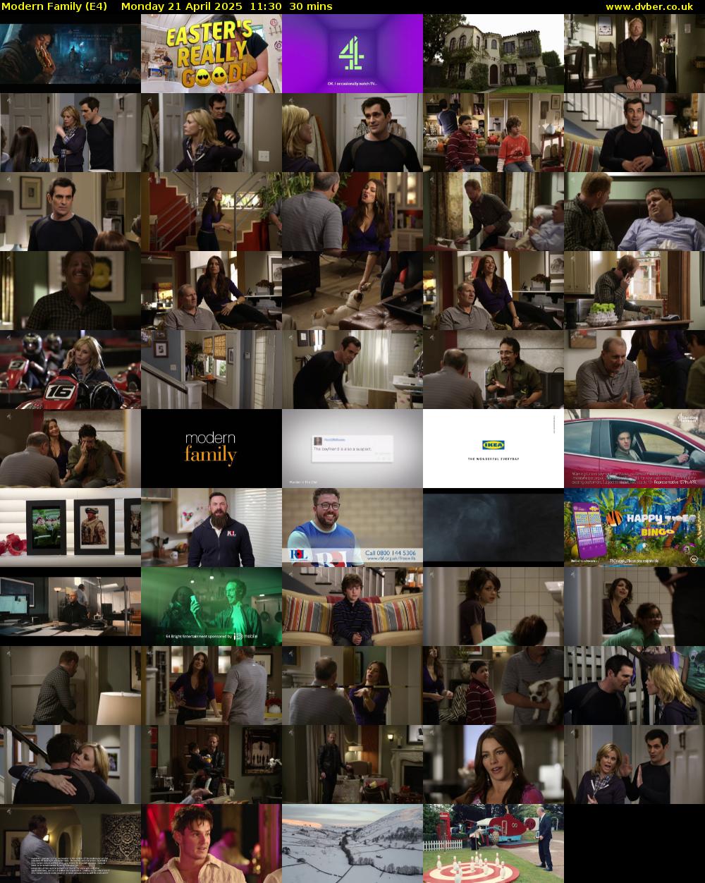 Modern Family (E4) Monday 21 April 2025 11:30 - 12:00