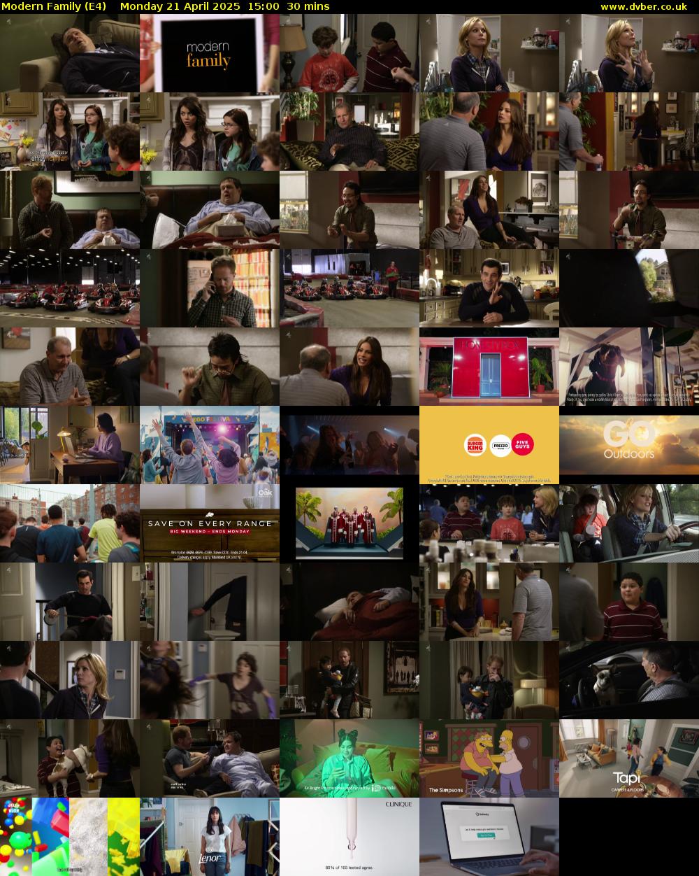 Modern Family (E4) Monday 21 April 2025 15:00 - 15:30