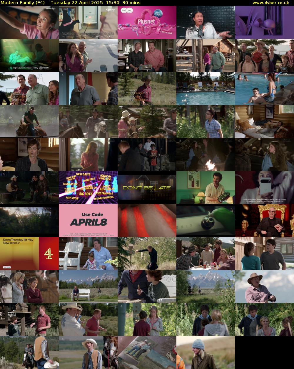 Modern Family (E4) Tuesday 22 April 2025 15:30 - 16:00