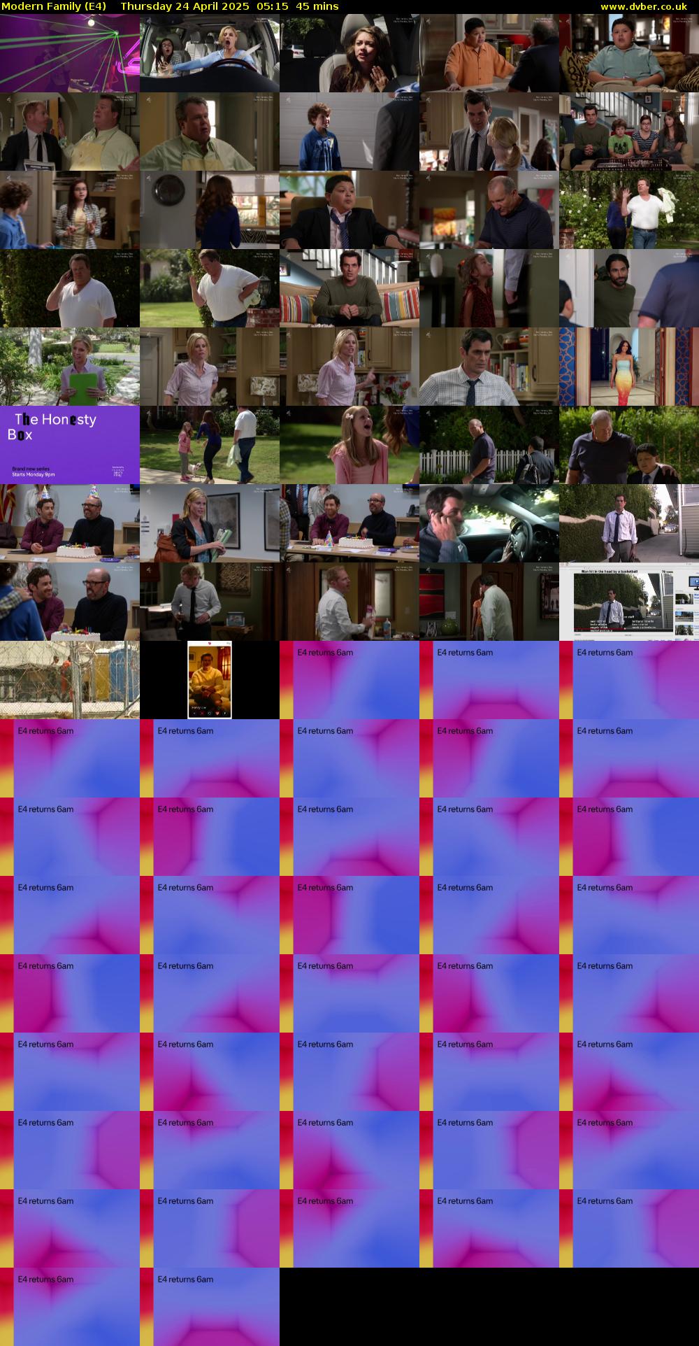 Modern Family (E4) Thursday 24 April 2025 05:15 - 06:00
