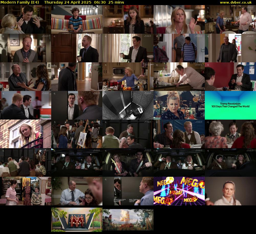 Modern Family (E4) Thursday 24 April 2025 06:30 - 06:55