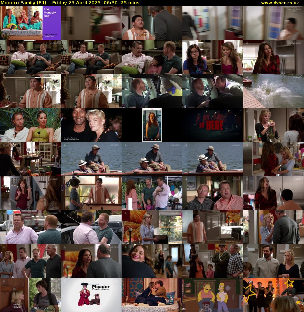 Modern Family (E4) Friday 25 April 2025 06:30 - 06:55