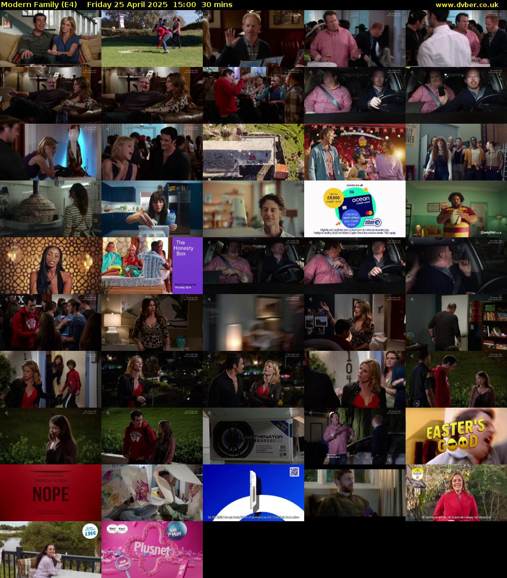 Modern Family (E4) Friday 25 April 2025 15:00 - 15:30