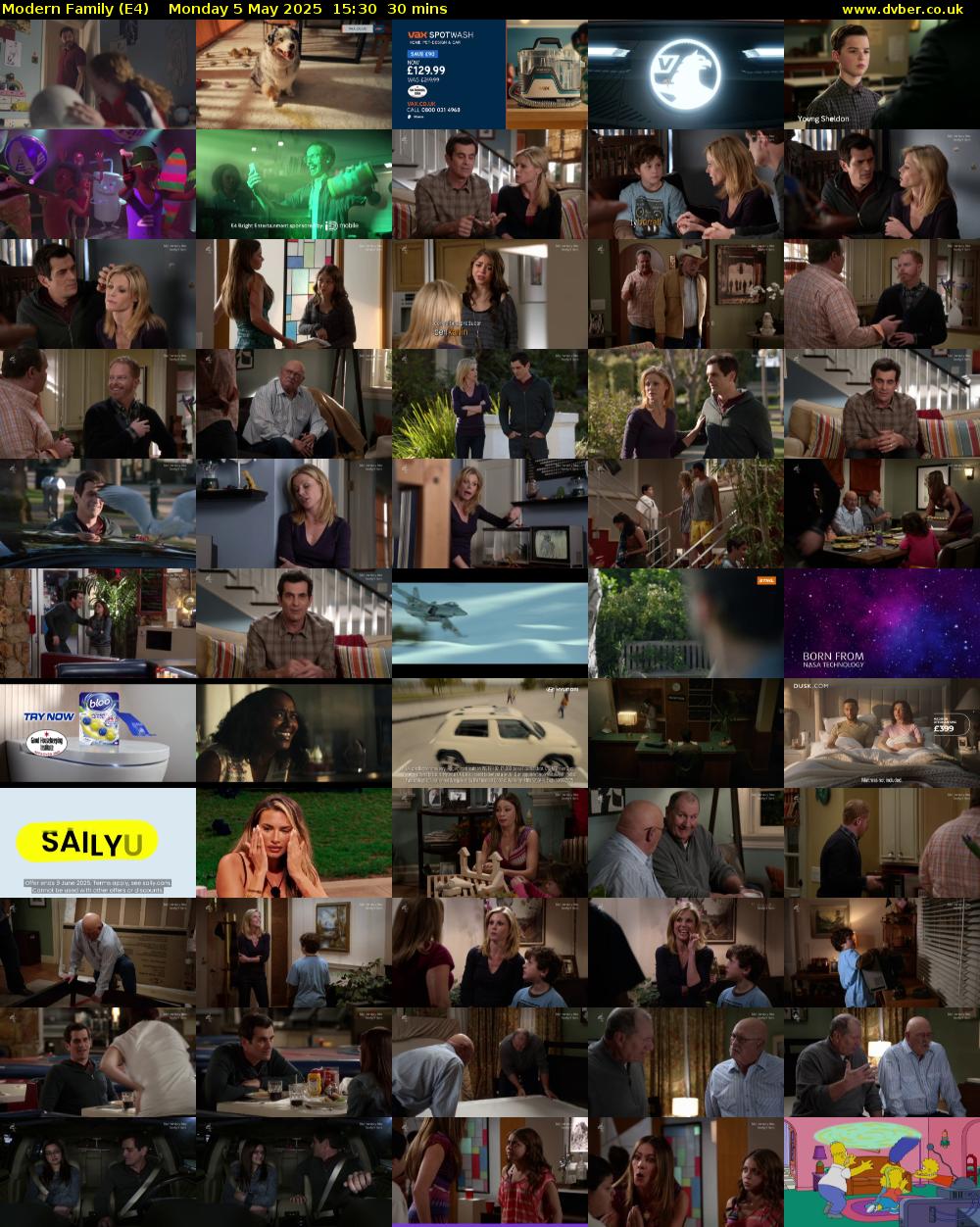 Modern Family (E4) Monday 5 May 2025 15:30 - 16:00