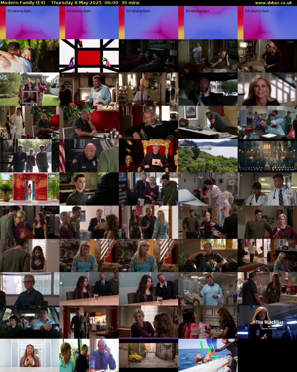 Modern Family (E4) Thursday 8 May 2025 06:00 - 06:30