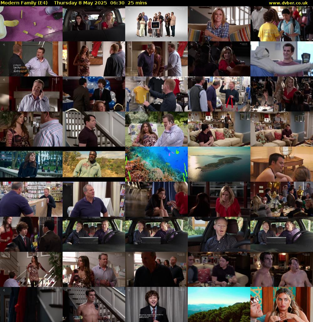 Modern Family (E4) Thursday 8 May 2025 06:30 - 06:55
