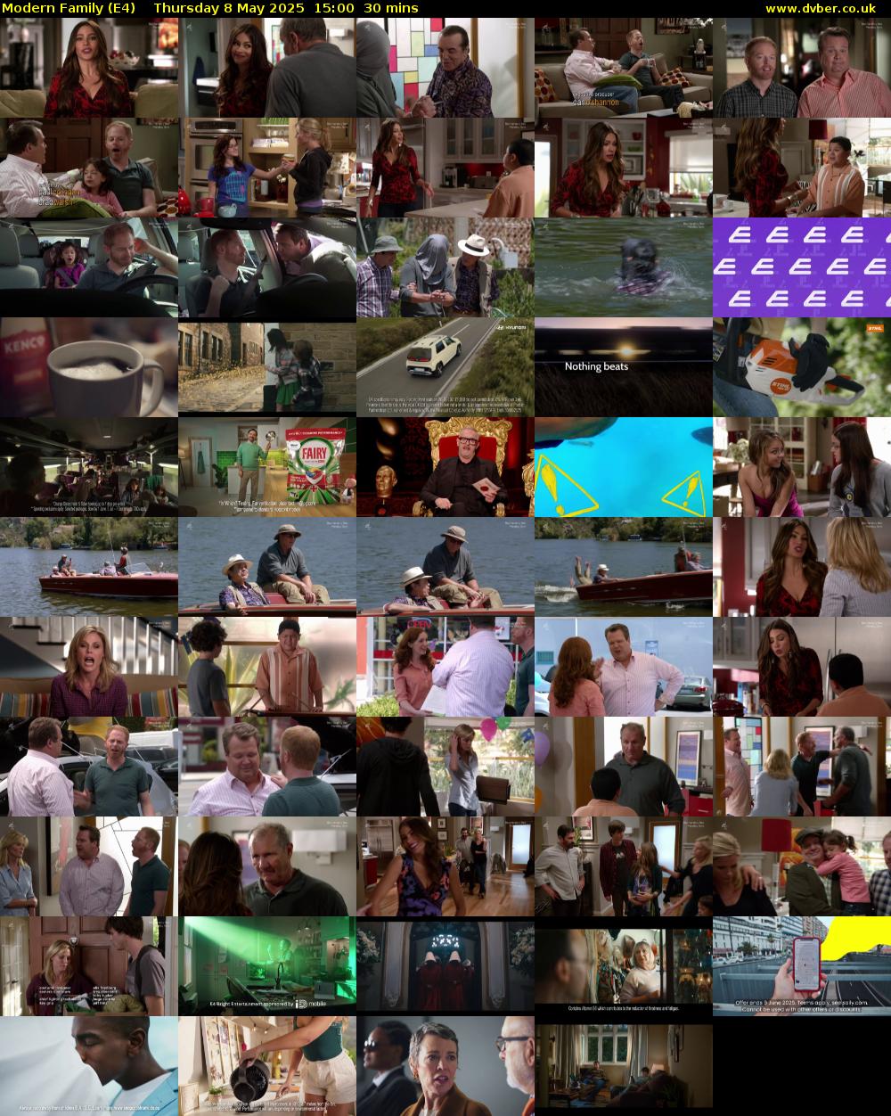 Modern Family (E4) Thursday 8 May 2025 15:00 - 15:30