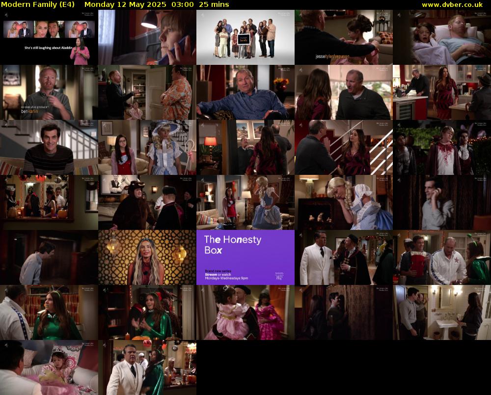 Modern Family (E4) Monday 12 May 2025 03:00 - 03:25
