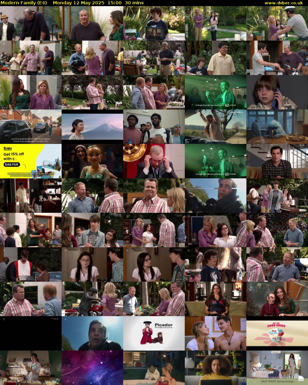 Modern Family (E4) Monday 12 May 2025 15:00 - 15:30