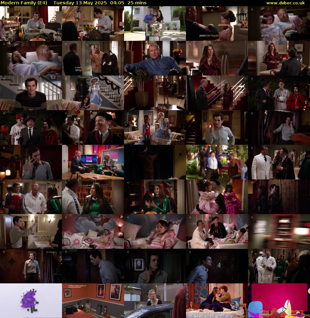 Modern Family (E4) Tuesday 13 May 2025 04:05 - 04:30