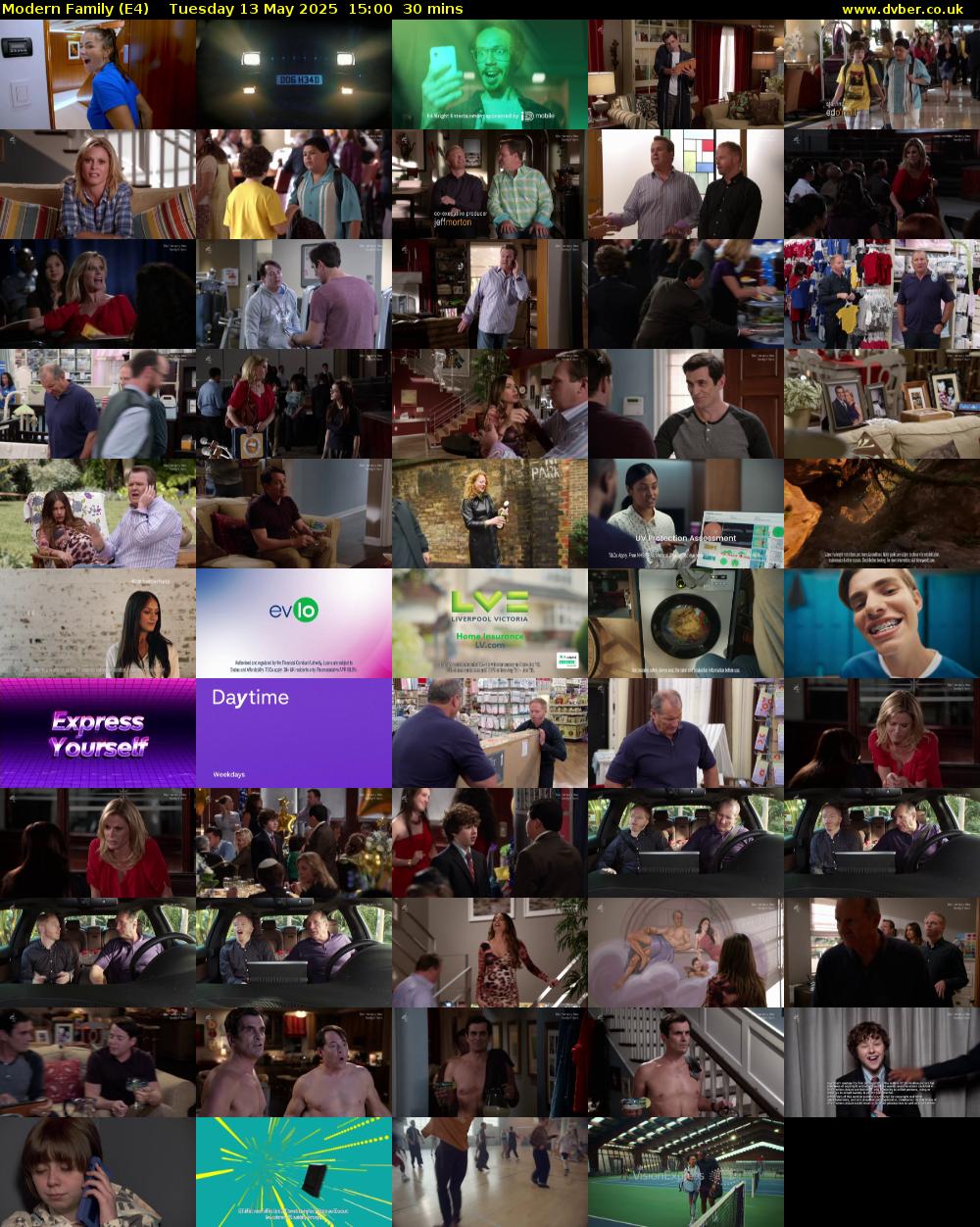 Modern Family (E4) Tuesday 13 May 2025 15:00 - 15:30