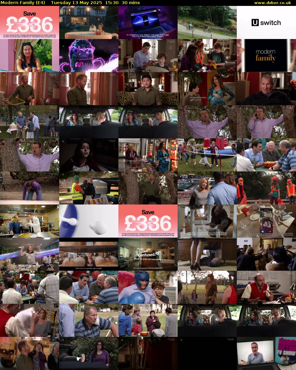 Modern Family (E4) Tuesday 13 May 2025 15:30 - 16:00