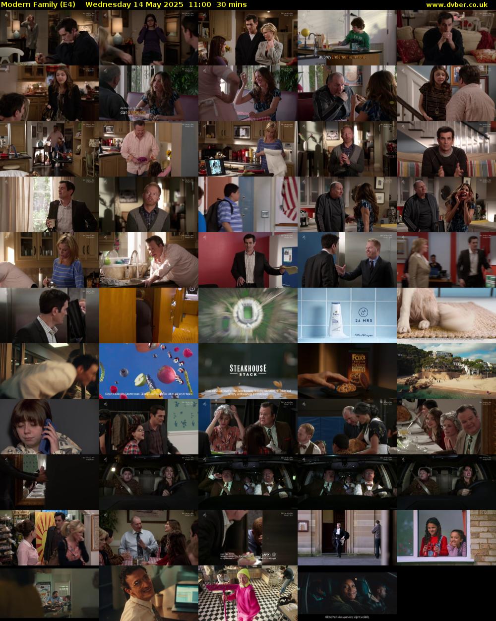 Modern Family (E4) Wednesday 14 May 2025 11:00 - 11:30