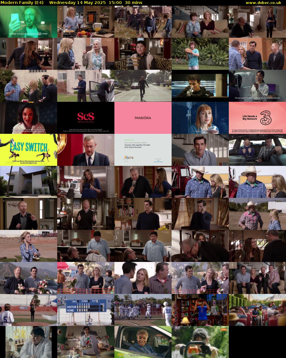 Modern Family (E4) Wednesday 14 May 2025 15:00 - 15:30