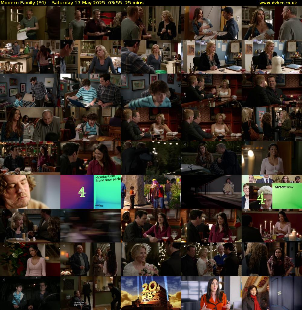 Modern Family (E4) Saturday 17 May 2025 03:55 - 04:20